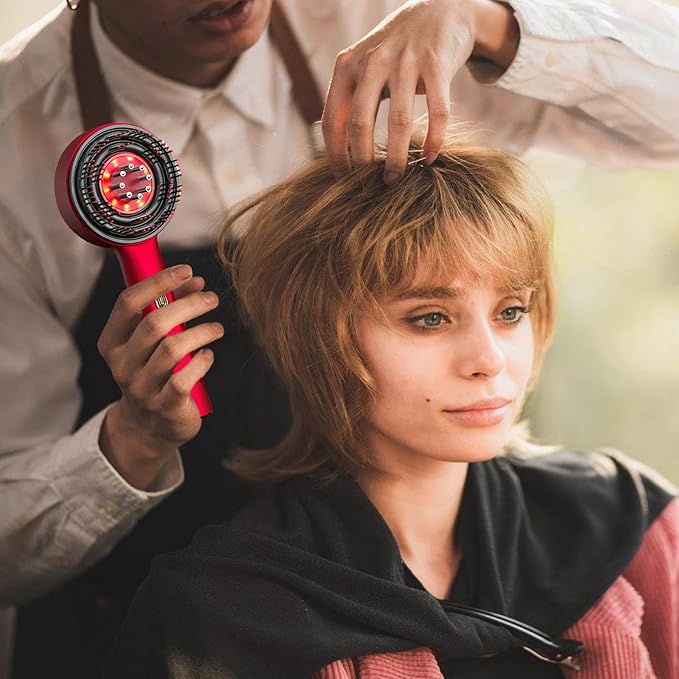 Crveni masažer vlasišta s InfraRed tehnologijom